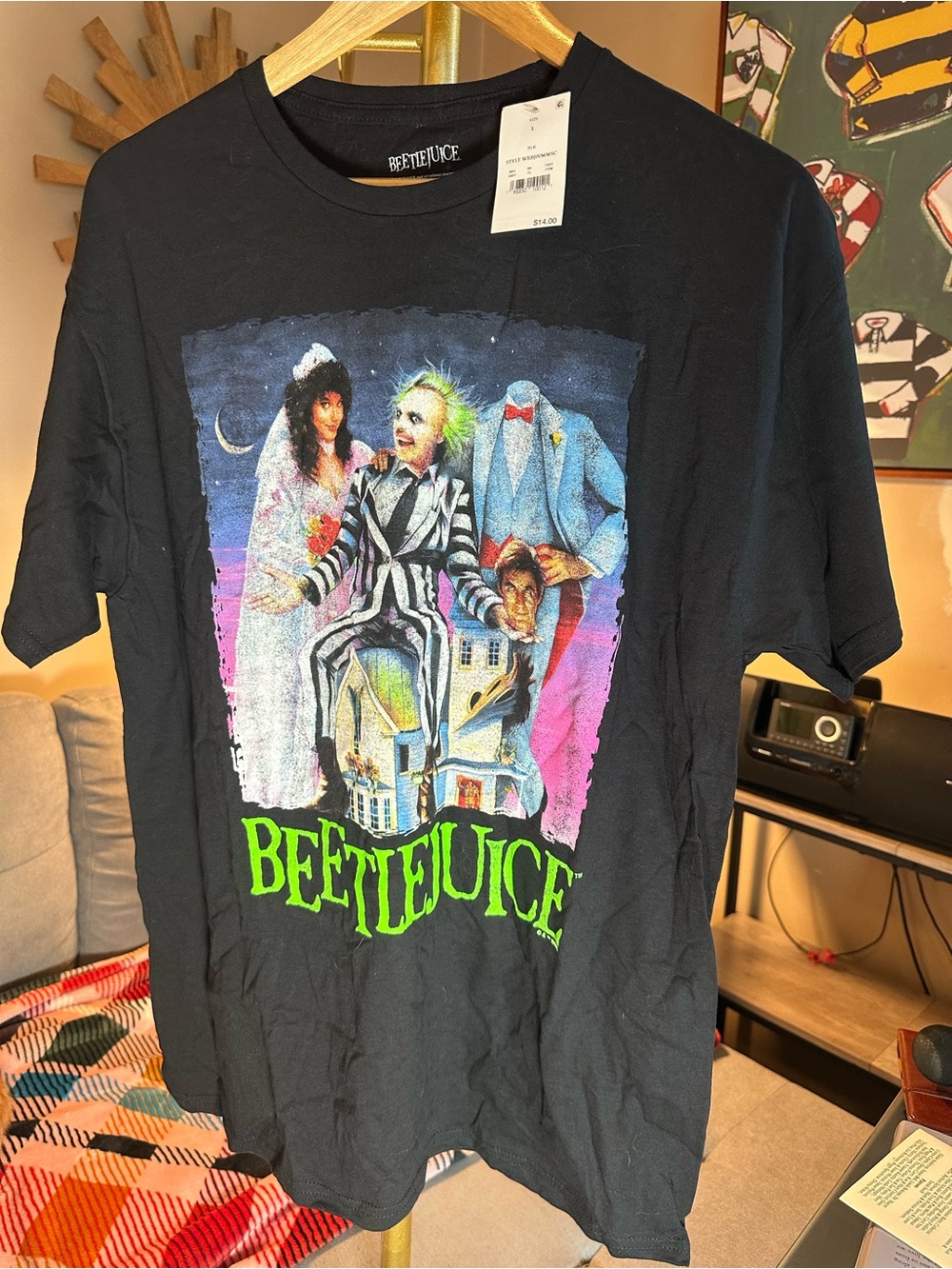 Beetlejuice Graphic Short Sleeve Tee - Black